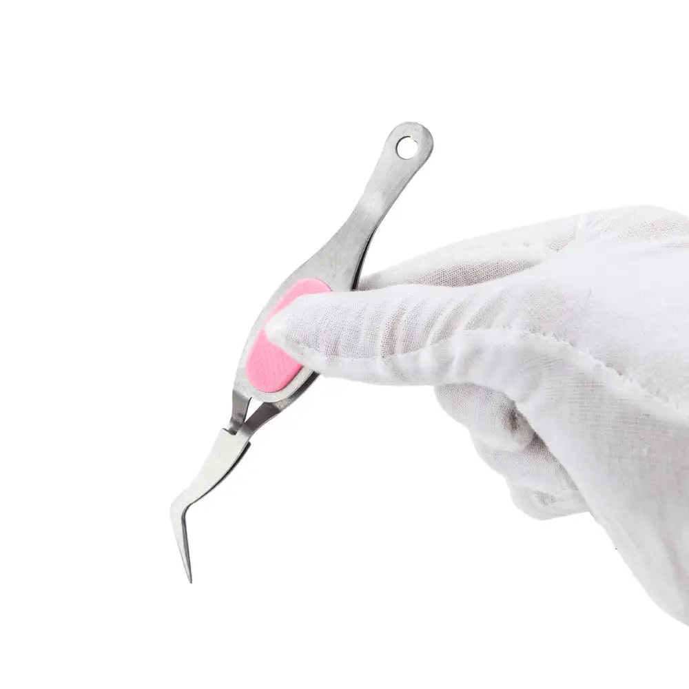 

Stainless Steel Curved Straight Tweezer Nail Art Acrylic Gel Picking Tool Rhinestones Gem Decor Black Eyelash Tweezers