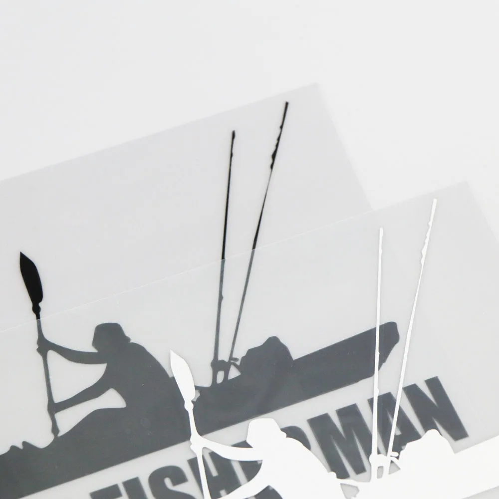 YJZT 17 2 см * 12 8 каяк Рыбак винил JDM Автомобильная наклейка украшение