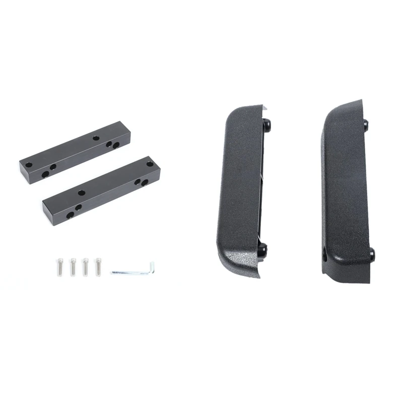

2 Pcs Armrest Container Door Storage Box Handle Pocket & 2 Pcs Car Seat Headrest Disassembly Bracket