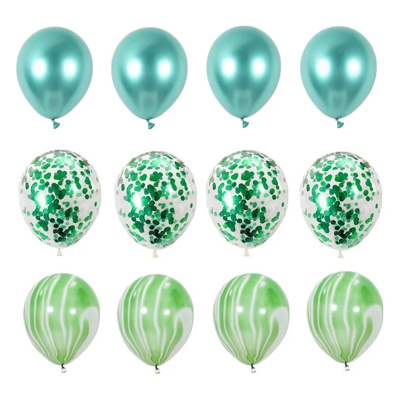 12pcs black pink white blue marble agate confetti latex balloon for wedding birthday party photography props supplies | Дом и сад