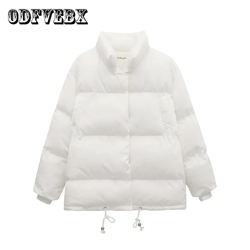 Winter Down Cotton Jacket Women Korean Loose Thick Harajuku Oversized Coat Fashion Stand-Up Collar Warm Cotton Jacket Female New