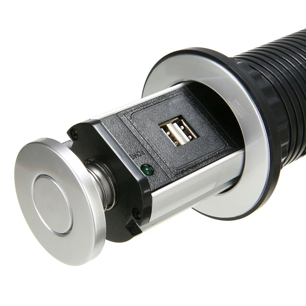 Настольная штепсельная вилка 3 евророзетки 2 USB порта настольные штепсельные