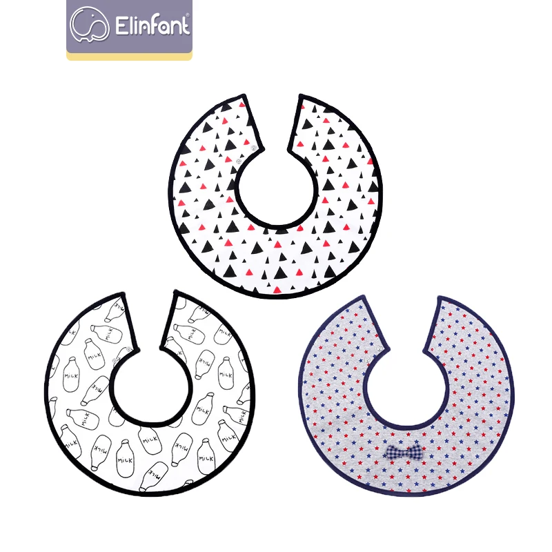 Детские нагрудники Elinfant водонепроницаемые для кормления Слюнявчики