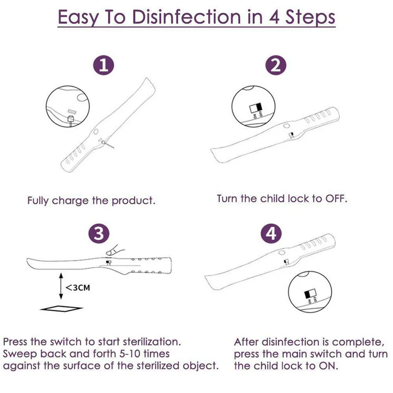 Портативная УФ-лампа для дезинфекции телефона дезинфекционный стерилизатор