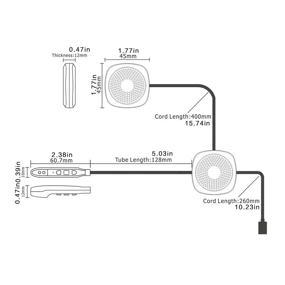 

T2 Wireless Earphone Motorcycle Headset Handsfree Calls Stereo Helmet Moto Movement Intercom 5.0 Bluetooth Headphone Waterproof