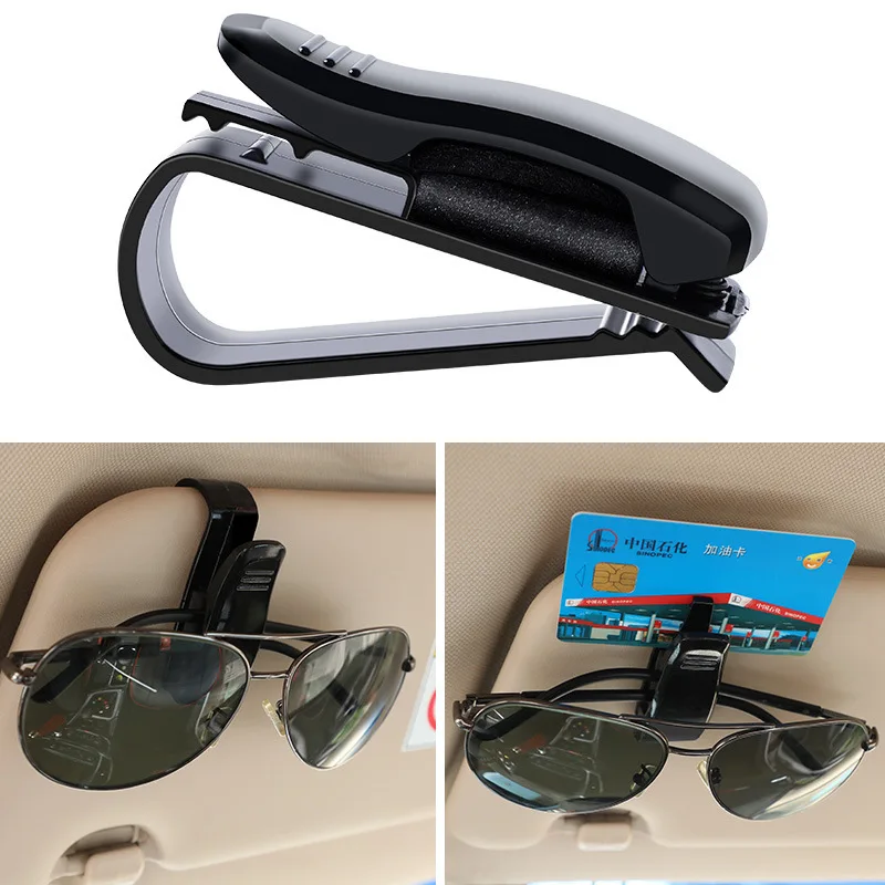 

Car Sun Visor Sunglasses Eyeglasses Glasses Holder Clip Hanger Ticket Clip Fastener Holder Auto Accessories for Car