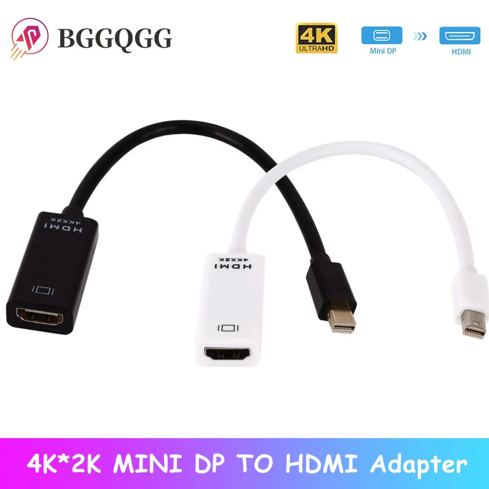 BGGQGG Mini Display port To HDMI Cable 4k TV проектор DP 1 4 Дисплей порт конвертера для Mac Apple Macbook Air Pro |