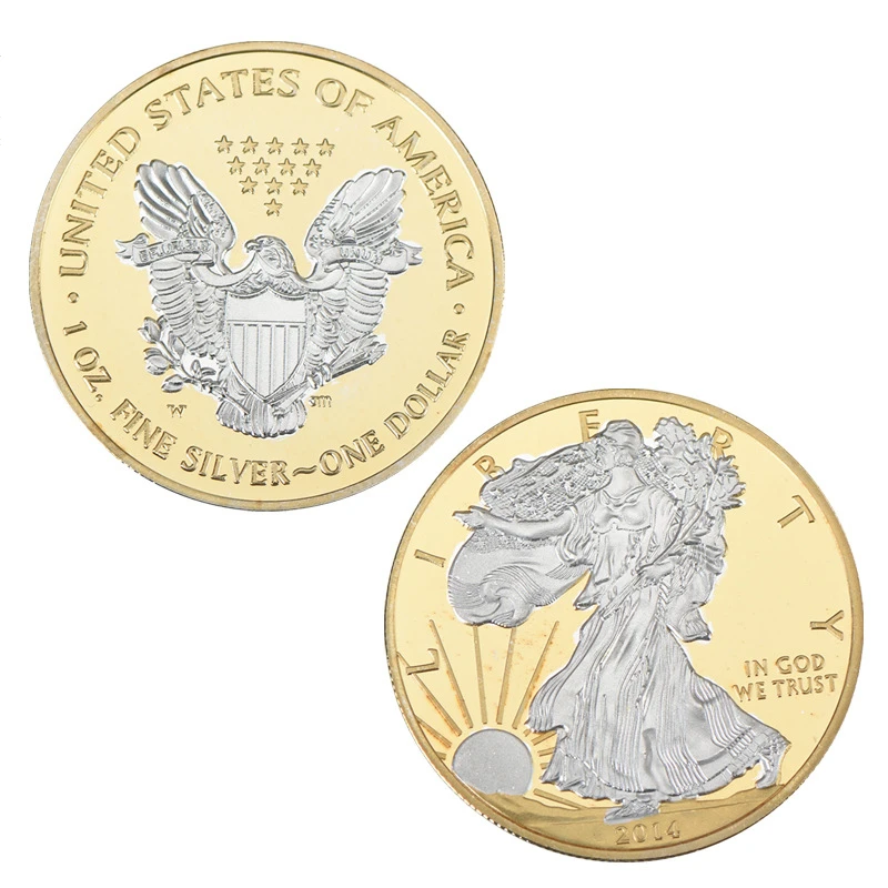 

Hot US Liberty Challenge Coin America 2000 2014 2017 1oz Fine Silver Collectible Coin New Year Gift Fine Silver Gold Coin Gift