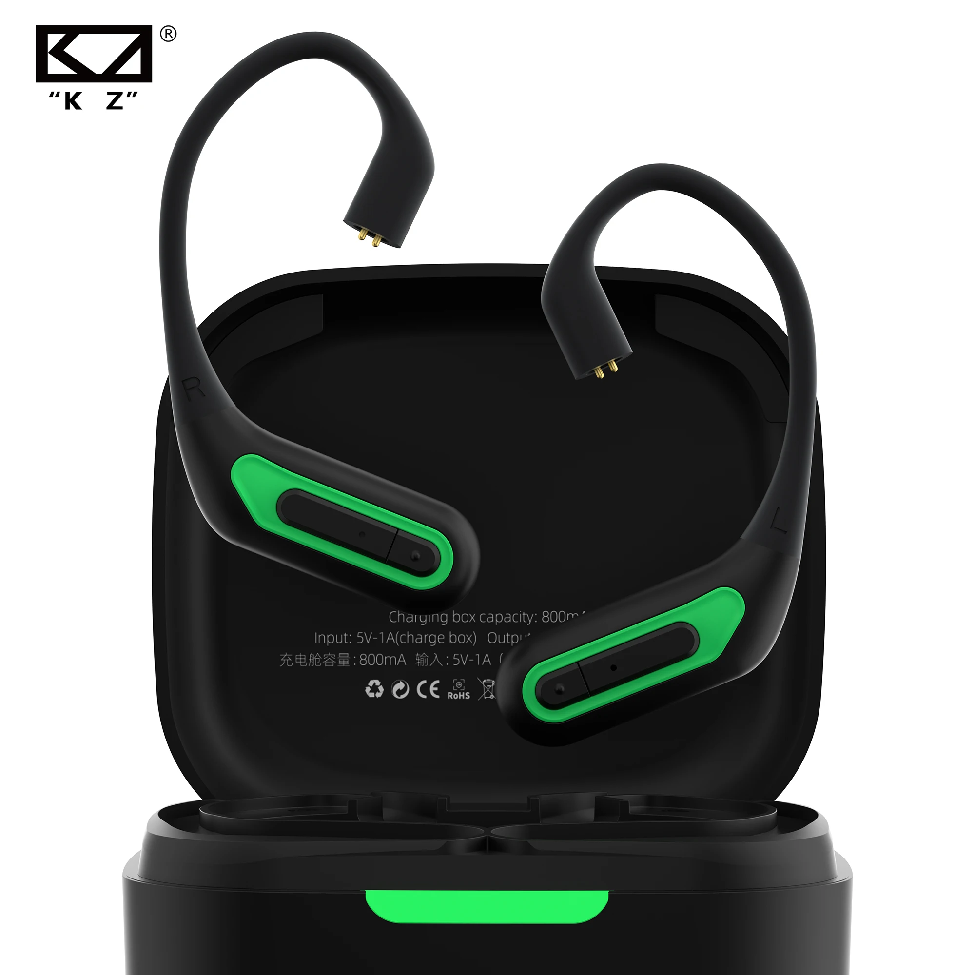 

KZ AZ10 Upgrade Wireless Earphones Bluetooth 5.2 Ear Hook Headphones Cable HiFi Headset With Charging Case AZ09 Pro ZS10 ZSN ZSX