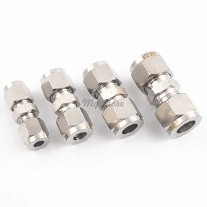 Труба из нержавеющей стали и двуходовой трубчатый фитинг 304 SS, прямой фитинг для труб