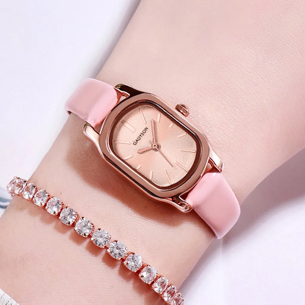 

Fashion Women Popular Quartz Watch Luxury Bracelet Flower Gemstone Waterproof Wristwatch Stainless Steel Case Casual Dress Watch