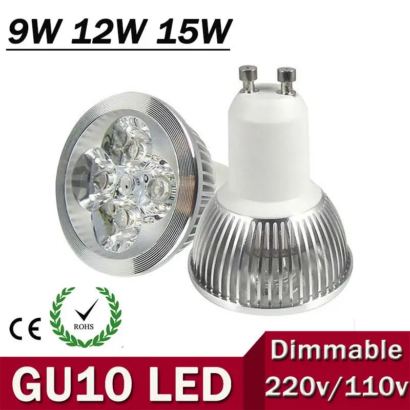 Высокий люмен CREE MR16 GU5.3 Светодиодный точечный светильник лампа 12V 220V 110V 9 Вт 12 15 GU 5 3