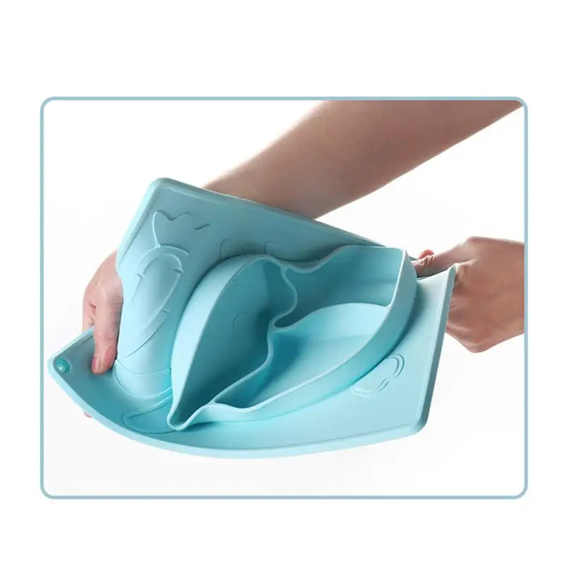 Силиконовая детская обеденная тарелка с милым Кроликом дизайнерский обеденный