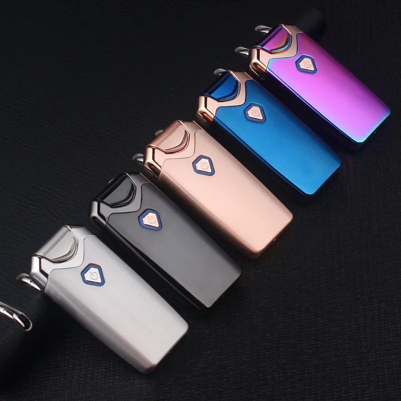 Двухдуговая USB Электронная зажигалка портативные Плазменные электрические