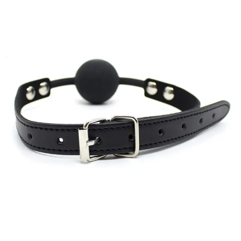 Силиконовые Шарики рот кляп искусственная кожа Плюшевые Заклепки фиксированные