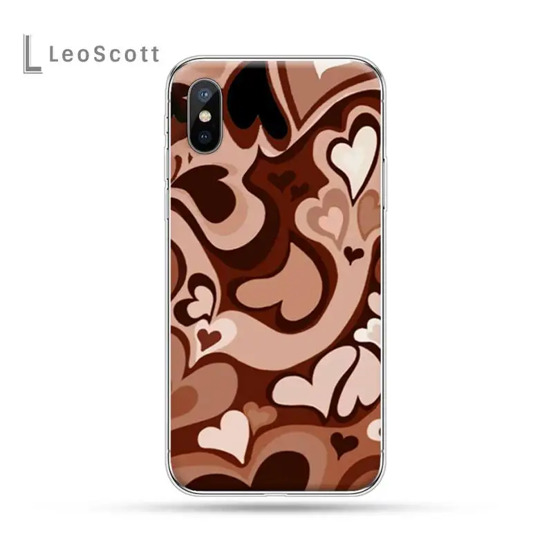 

Purple Heart Swirl Pattern Cover Phone Cases For iphone 12 5 5s 5c se 6 6s 7 8 plus x xs xr 11 pro max