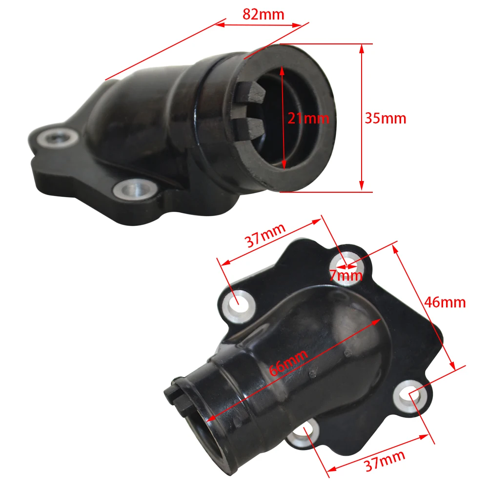 FLYPIG впускной коллектор Reed клапаны для Yamaha Polaris пробежки 50cc 1PE40QMB двигатели GY6 49cc 2