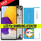 100% Оригинальный Amoled 6,7 ''дисплей для Samsung Galaxy A72 A725 A725FDS Full LCD сенсорный экран дигитайзер в сборе запасные части