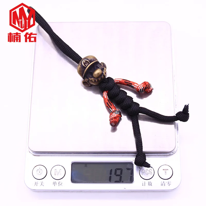 

Super Mary Brass Knife Beads Pendant Rope Copper Knife Fall Rope Outdoors Knife EDC Knife Pendant Brass Pendant Multi Tools