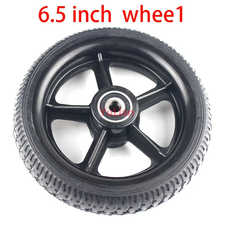 6 5 дюймовое твердое колесо с пластиковым ступицей/ободом для электрического