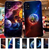 chenel earth planet coque shell phone case for samsung galaxy a50 a7 a8 a6 plus a9 2018 a70 a20 a30 a40