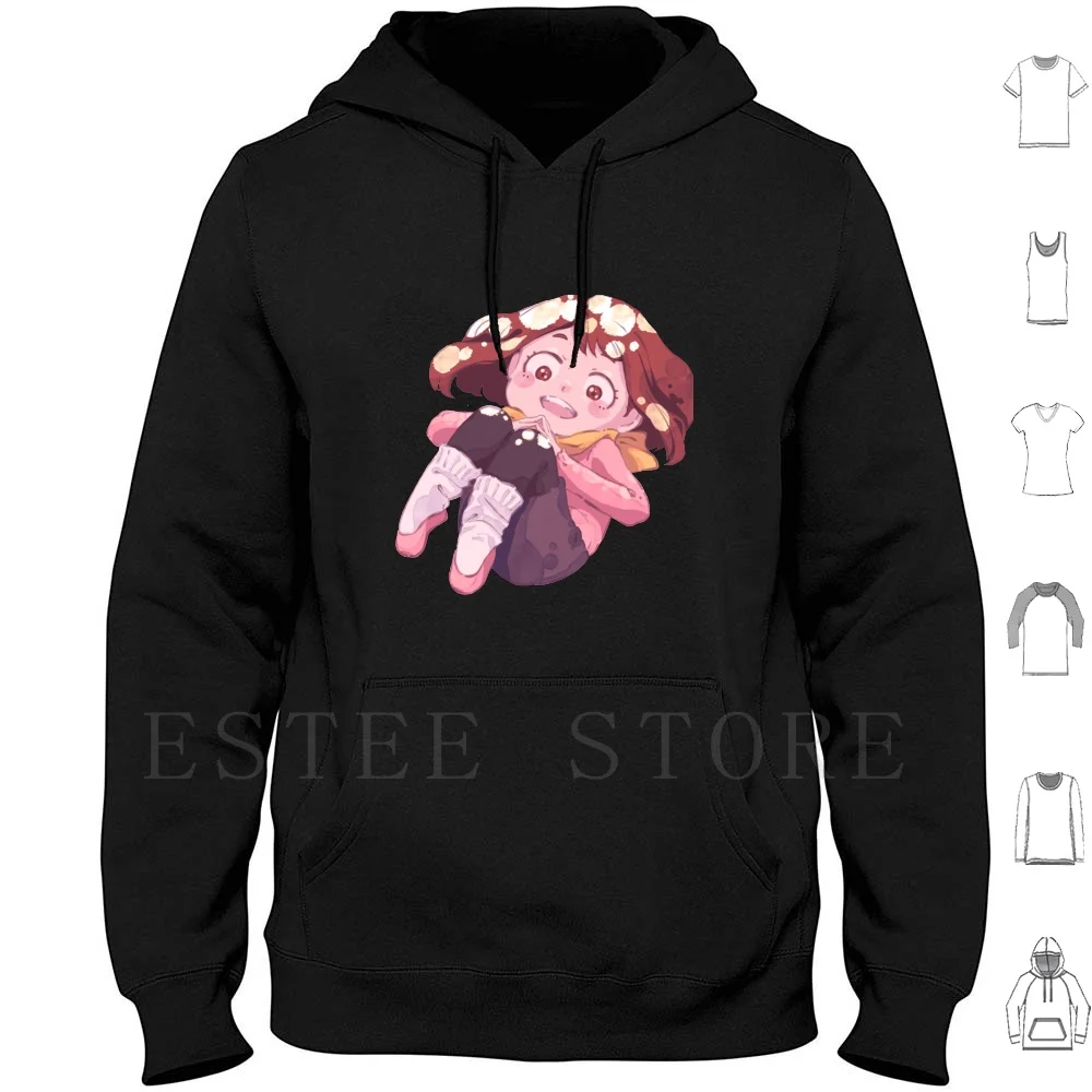 

Худи Uraraka с длинным рукавом Uraraka All Might Boku No Hero Академия Deku химико Тога Izuku манга Mha
