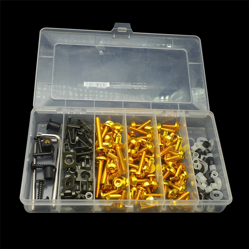 Universal Motorcycle Full Fairing Screws Kit Body moto cover Bolts Nuts FOR honda vfr800 cb1000r 2018 bmw s1000rr 2010 gsx r |