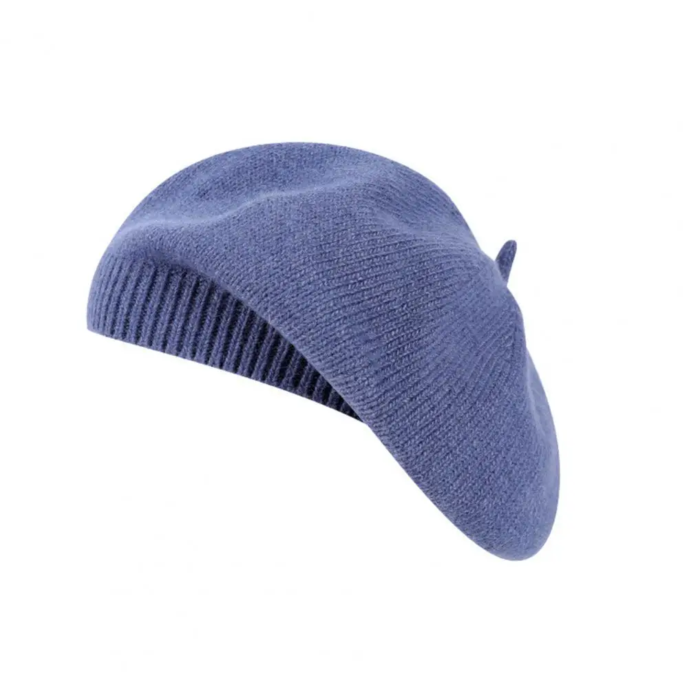 

Lightweight Fashion Sweet Warm Women Winter Beret Cap Anti-pilling Autumn Hat Washable for Casual