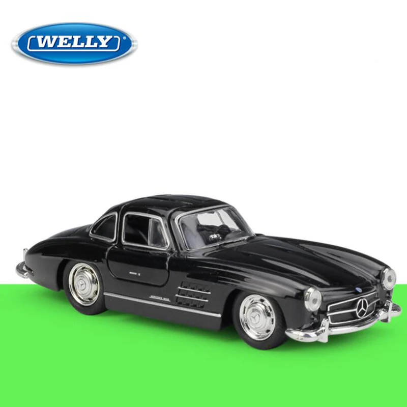 Высокая симуляция 1/36 масштаб металлический автомобиль Mercedes 300SL игрушечный из