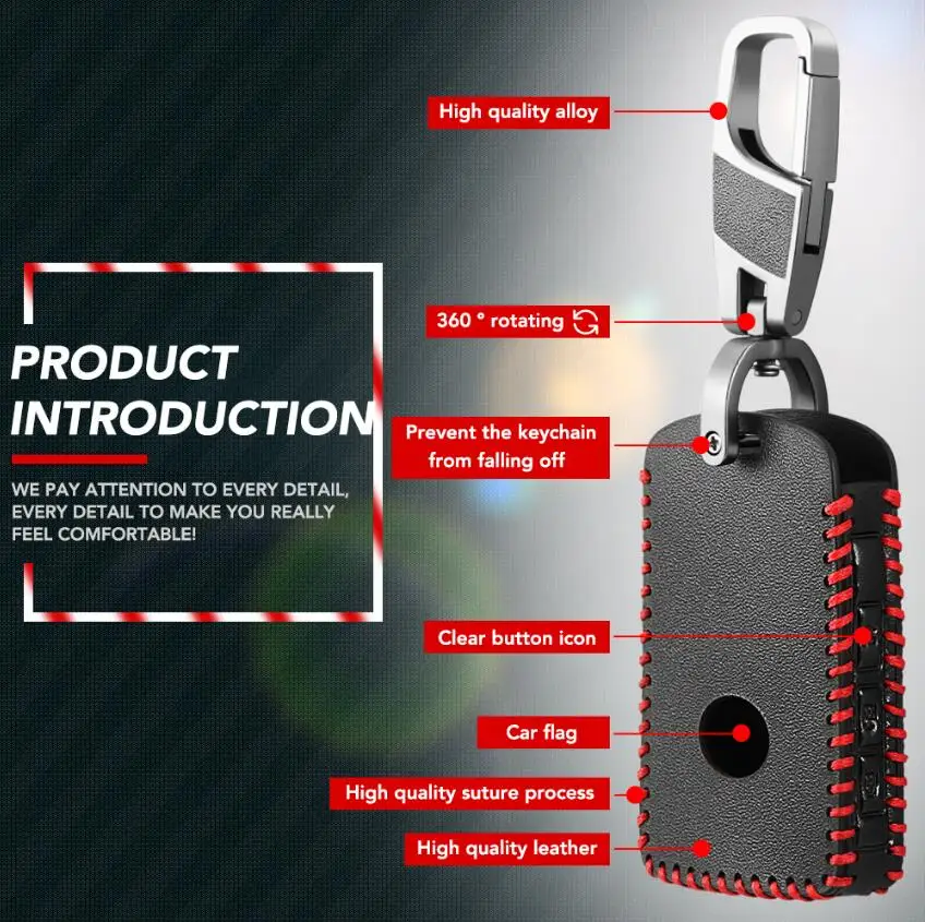 Кожаный чехол для автомобильного ключа дистанционного управления Mazda 3 2019 2020 Alexa