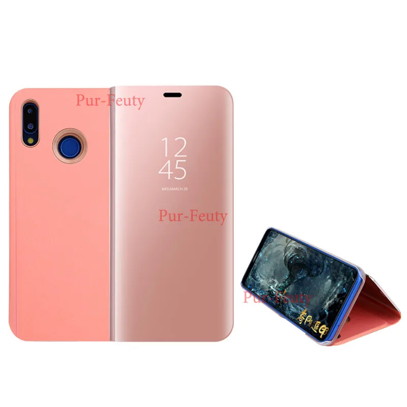 Зеркальный флип-чехол для samsung galaxy a50 a70 a505f a507F | Мобильные телефоны и аксессуары