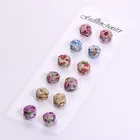 Набор из 12 мусульманских многофункциональных магнитных брошей Стразы для шарфа круглый хиджаб комплект штырей магнитные безопасные булавки