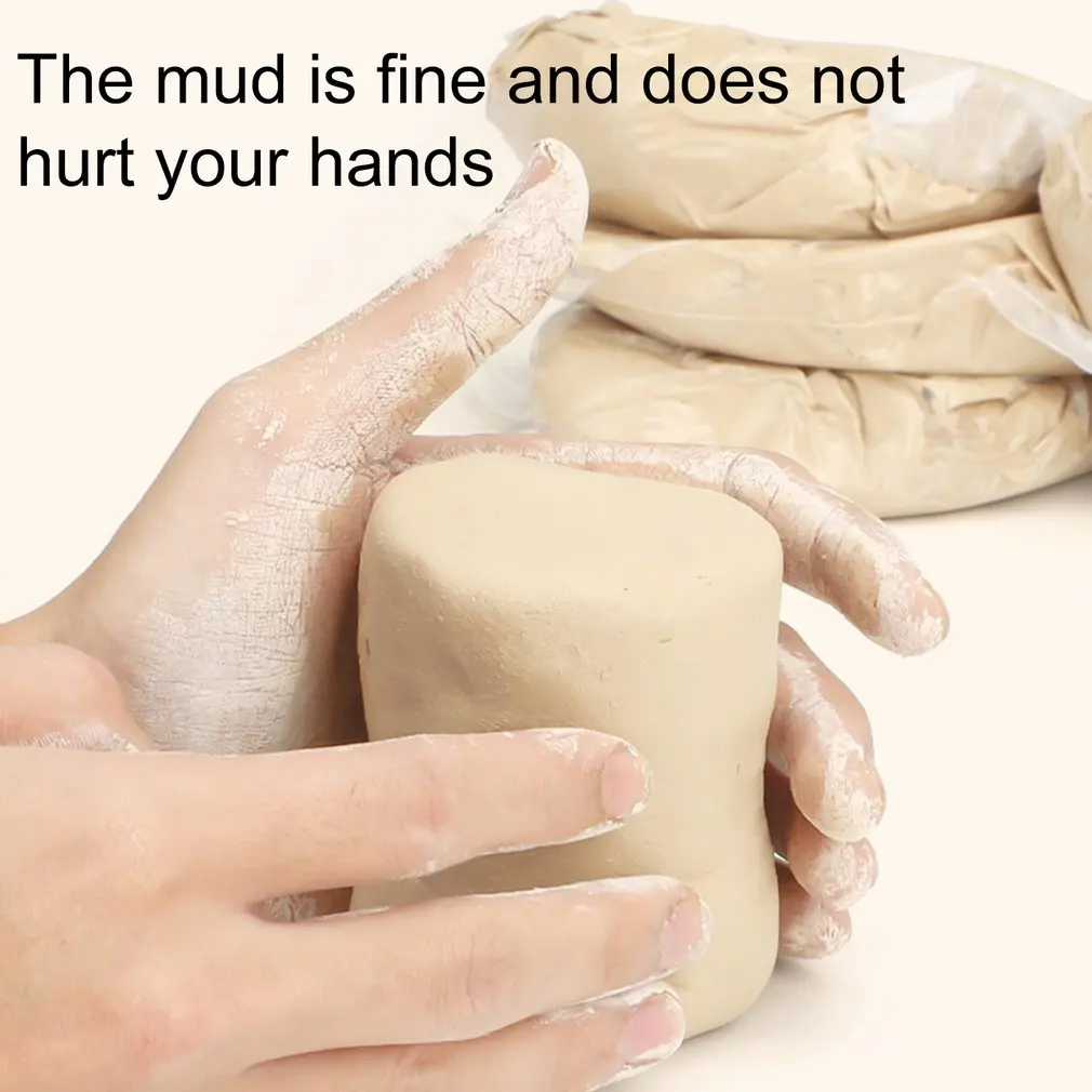 

Handmade Pottery Tools For Students Arts Crafts Children's Toy Mud Ceramic Clay DIY Sculpting Ceramic Figure Doll Materials