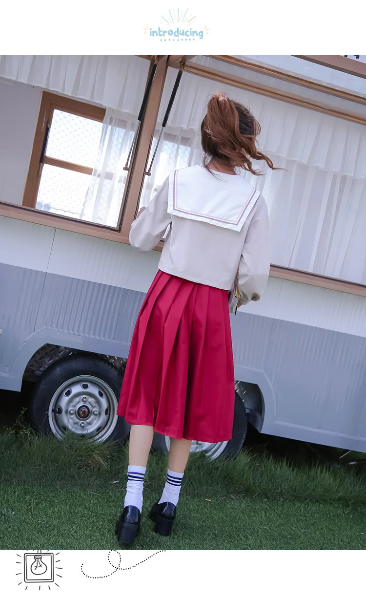 Новинка 2020 японская школьная форма s аниме матросский костюм униформа Jk для