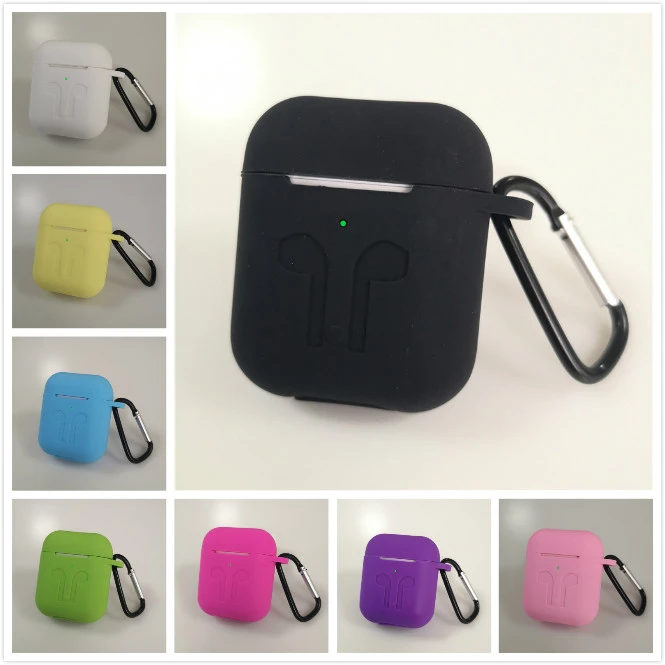 Бесплатная доставка DHL 100 шт. для Apple AirPods 1 2 защитный противоударный силиконовый
