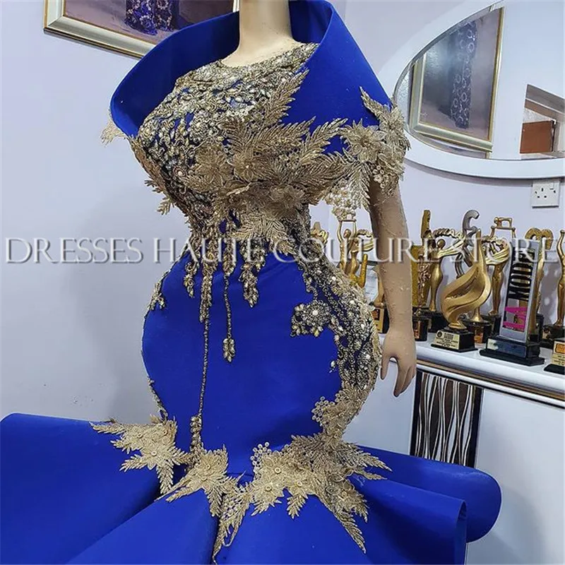 Женское вечернее платье-Русалка Aso Ebi черное кружевное платье в африканском стиле