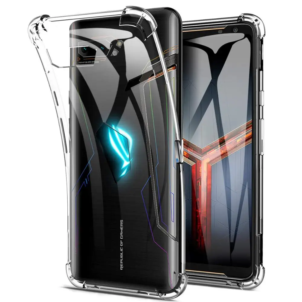Прозрачный чехол для Asus Rog Phone II ZS660KL силиконовый Zenfone Max Pro M1 ZB601KL ZB602K 5 ZE620KL ZC600KL |