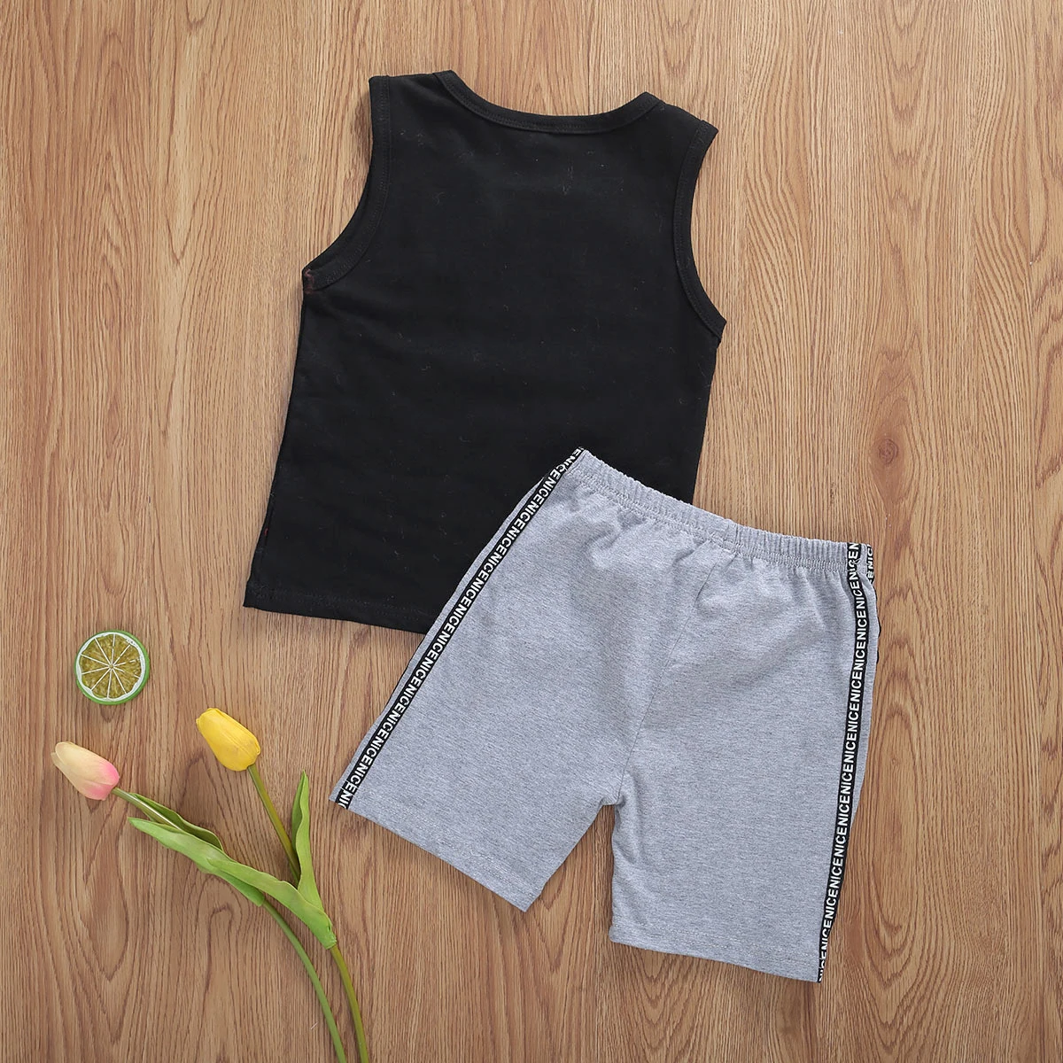2 шт. Детский Повседневный жилет и шорты | Детская одежда обувь