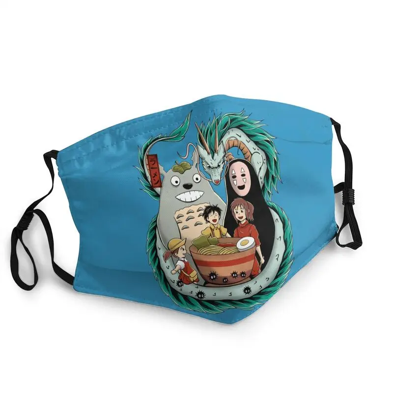 

Пылезащитная моющаяся маска для студийной съемки My Neighbor Totoro ghiвеликое аниме маска для лица с изображением духов защитная маска Респиратор м...