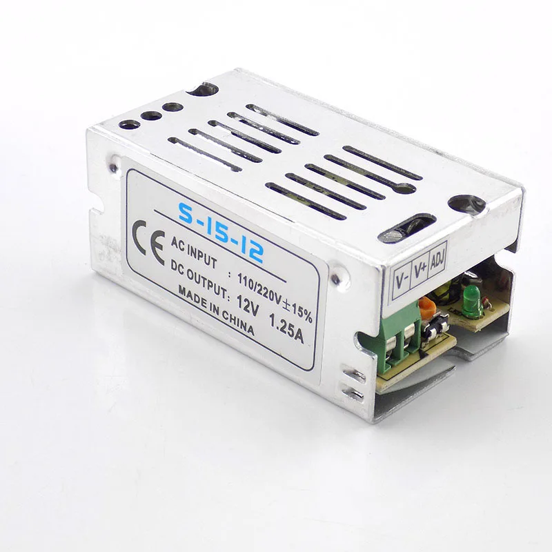 Источник питания постоянного тока 12 В 1 25 А трансформатор для освещения адаптер