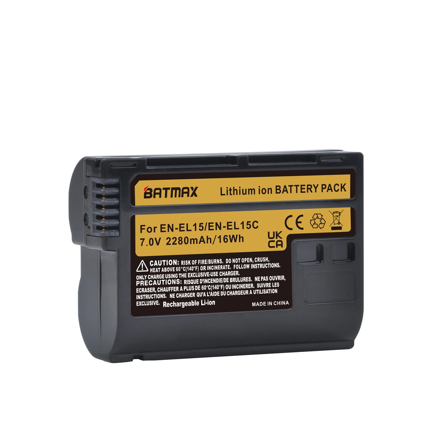 Batmax 2280mAh EN-EL15C EL15 Battery+New LED USB Dual Charger for Nikon Z5 Z6 II Z7 Z7II D600 D610 D600E D800 D800E D810 | Электроника