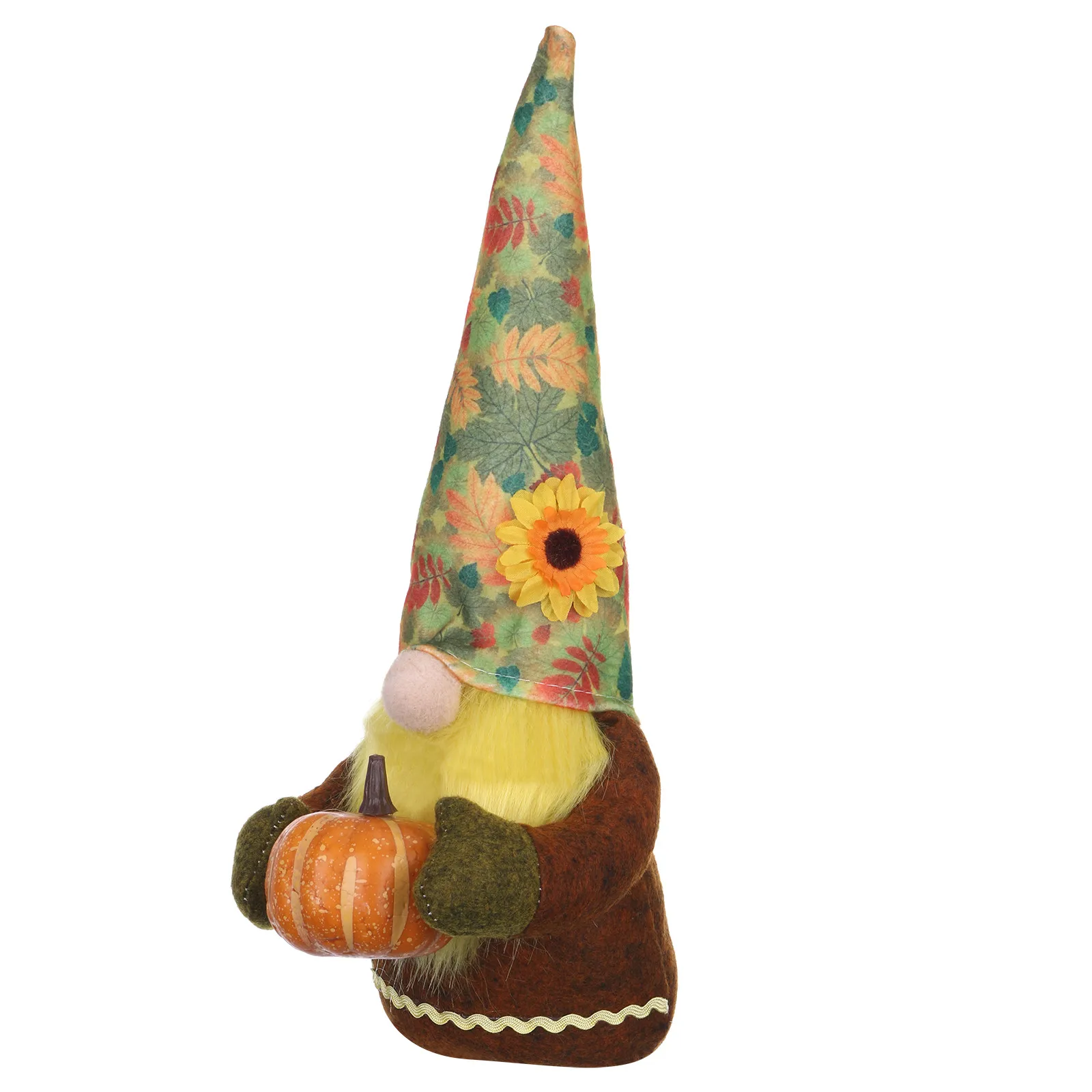 

Thanksgiving Faceless Dwarf Doll Kawaii Toys Cute Pumpkin Head Decoration Ornament Sunflower Celebrate Harvest And Be Grateful