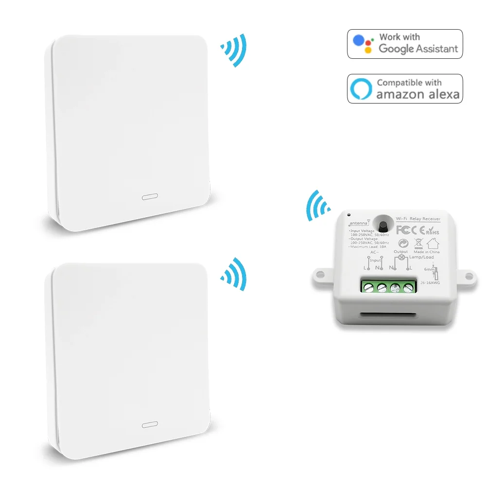 Tuya WiFi переключатель розетка модуль с кинетическим автономным питанием