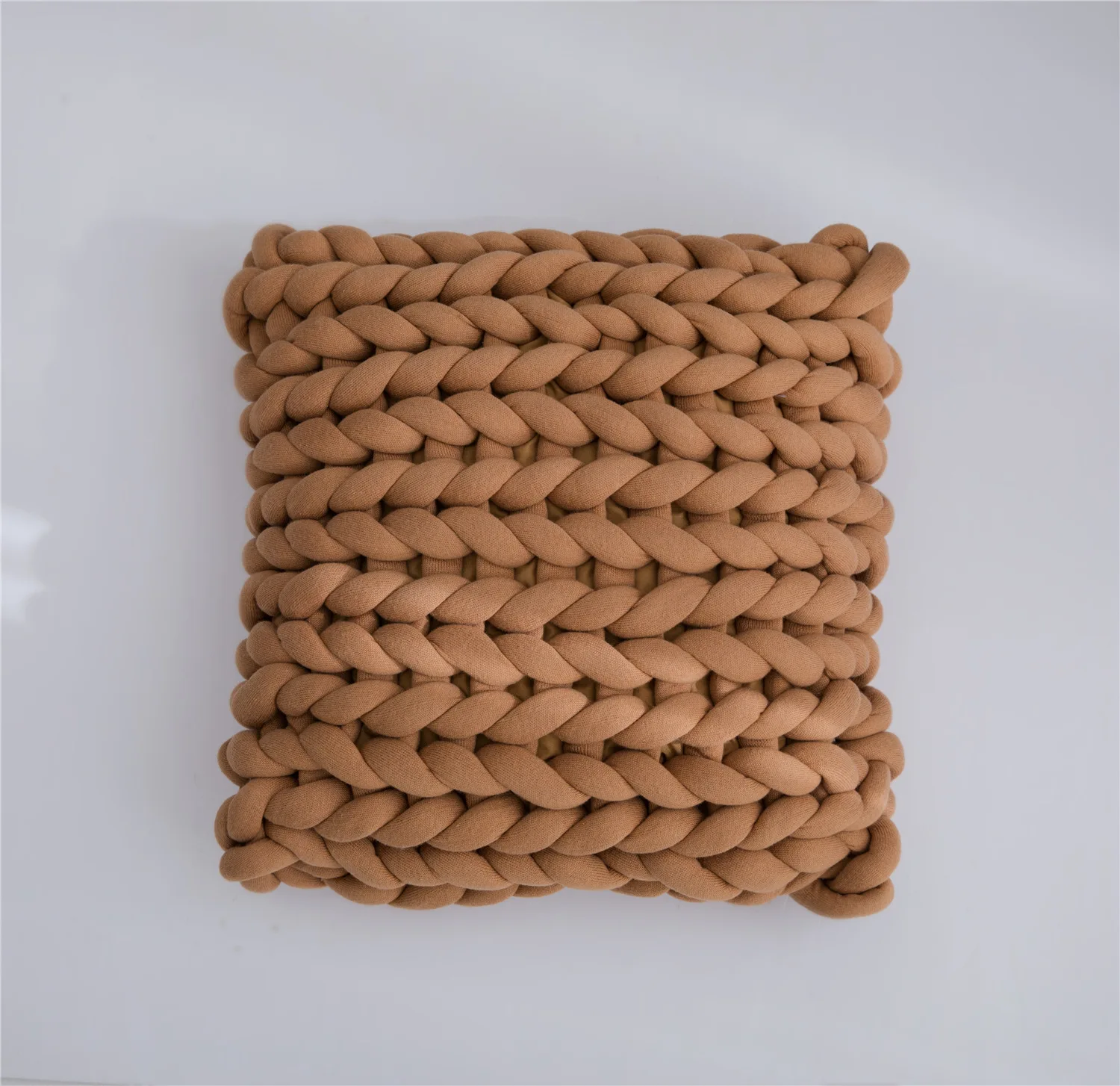 Индивидуальная однотонная подушка для дивана декоративная тканая Офисная