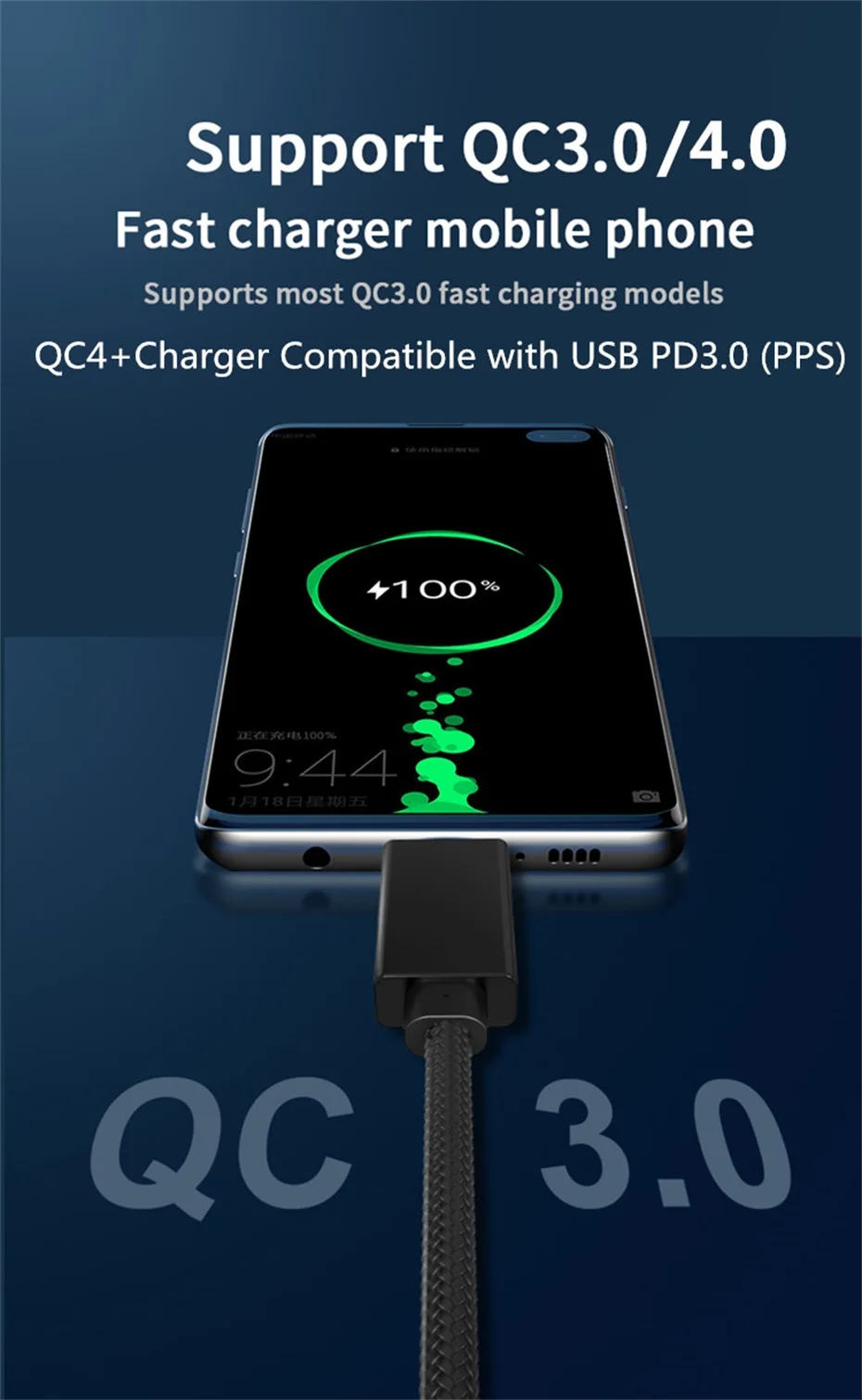 5A PD 100W Кабель USB 3,1 Gen2 type C USB C телефонный кабель PPS E-MARK QC 4,0 кабель питания для thunderbolt 3 MacBook Pro