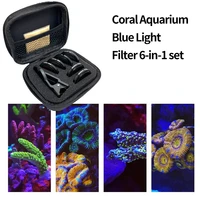 coral aquarium blue light filter 6 in 1 cell phone camera fish eye telephoto wide angle macro coral lens cf 60 cf70