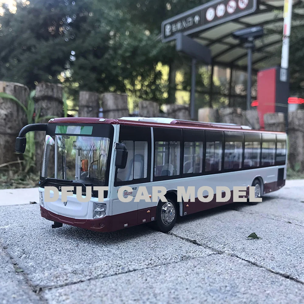 1:43 игрушка из сплава FOTON BJ6123 FU TIAN BUS Car Модель детских игрушечных автомобилей авторизованный детский игрушечный автомобиль