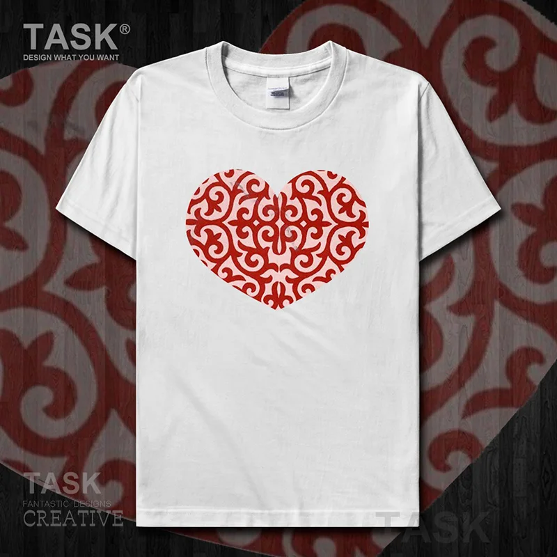 Kazakhstan KAM Kazakh short-sleeved T-shirt male KAZAKH totem Special ethnic half-sleeved clothes summer Fashion 05 | Мужская одежда