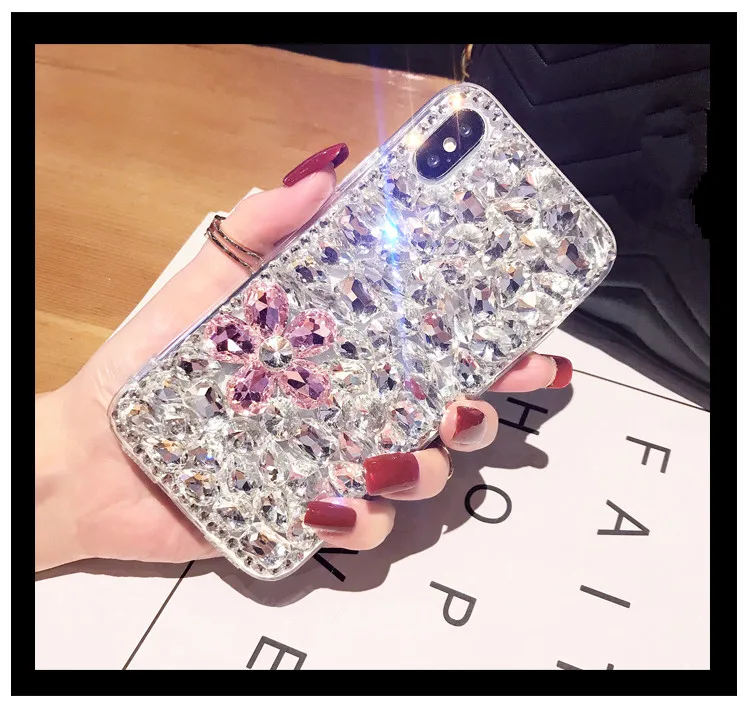 XSMYiss Bling милый Кристалл Алмазы горный хрусталь 3D камни чехол для телефона samsung A3 A5