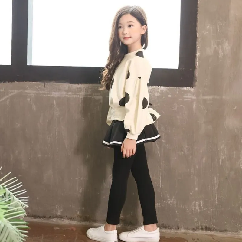 Костюм для маленьких девочек на весну и осень 2018 новинка модная плиссированная